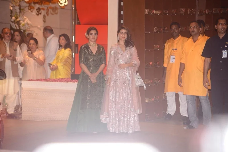 Dangal girls Fatima Sana Shaikh and Sanya Malhotra at Mukesh Ambani’s house. Photo By: Viral Bhayani