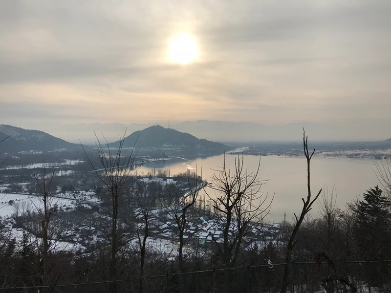 Snow cycling in paradise