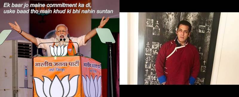 I, Me, Modi: How PM is invoking his inner SRK, Salman this elections