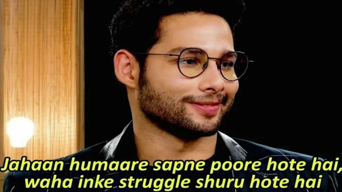 Siddhant Chaturvedi&#39;s dig at Ananya Panday becomes internet&#39;s favourite meme