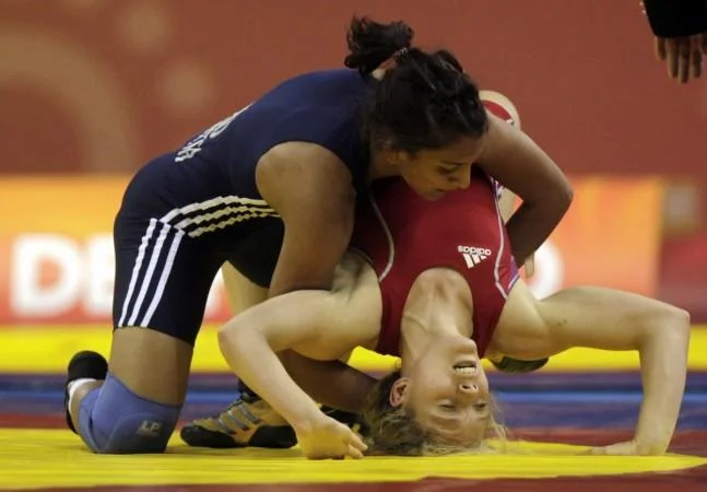 Geeta Phogat in action
