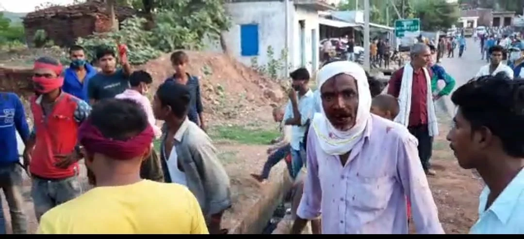 A villager sustained injuries on his head