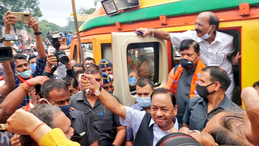 Mumbai: 36 FIRs registered against BJP's Jan Ashirwad Yatra for violating Covid-19 protocols - Vimarsana News