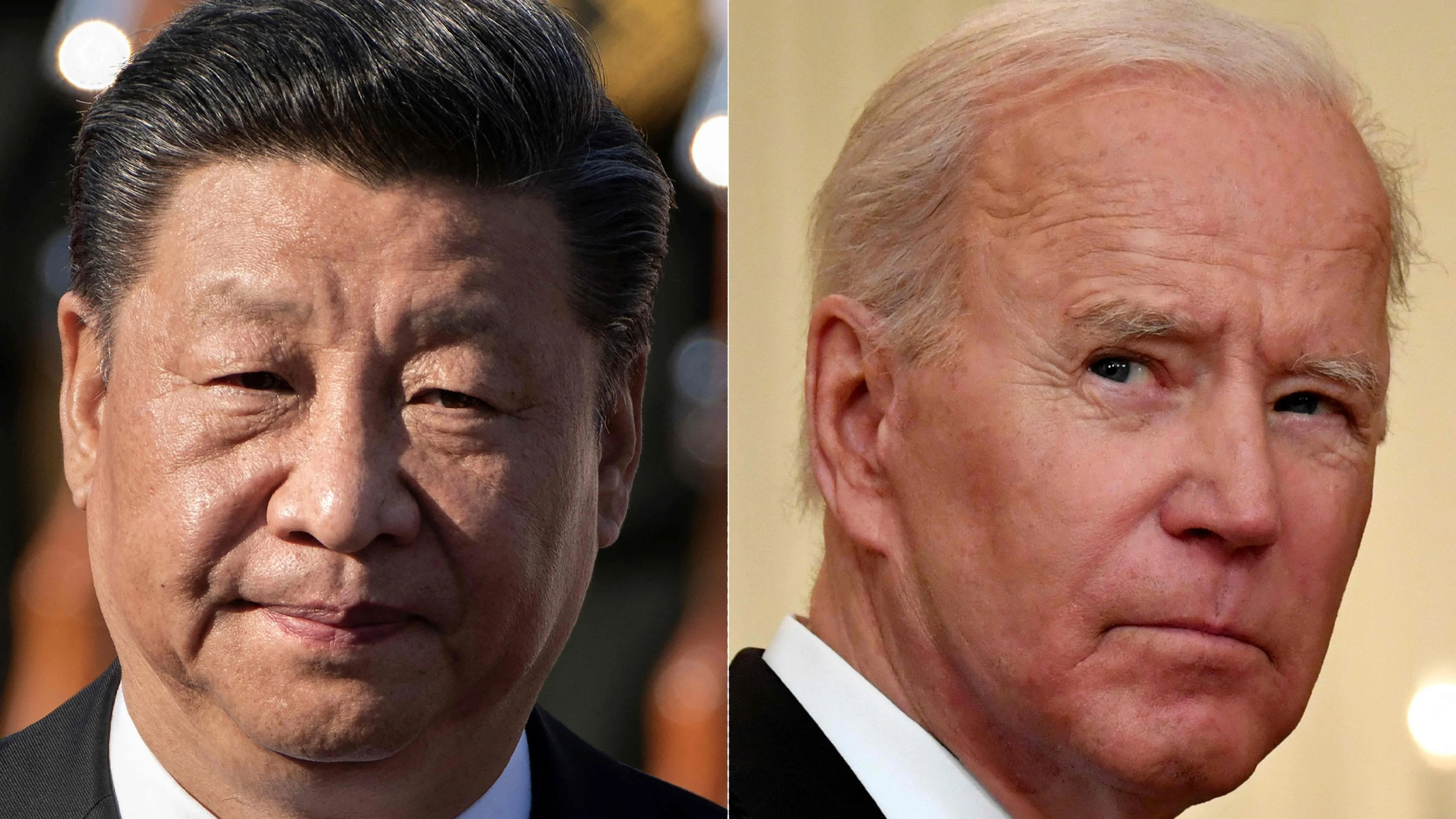 Chinese President Xi Jinping (L)