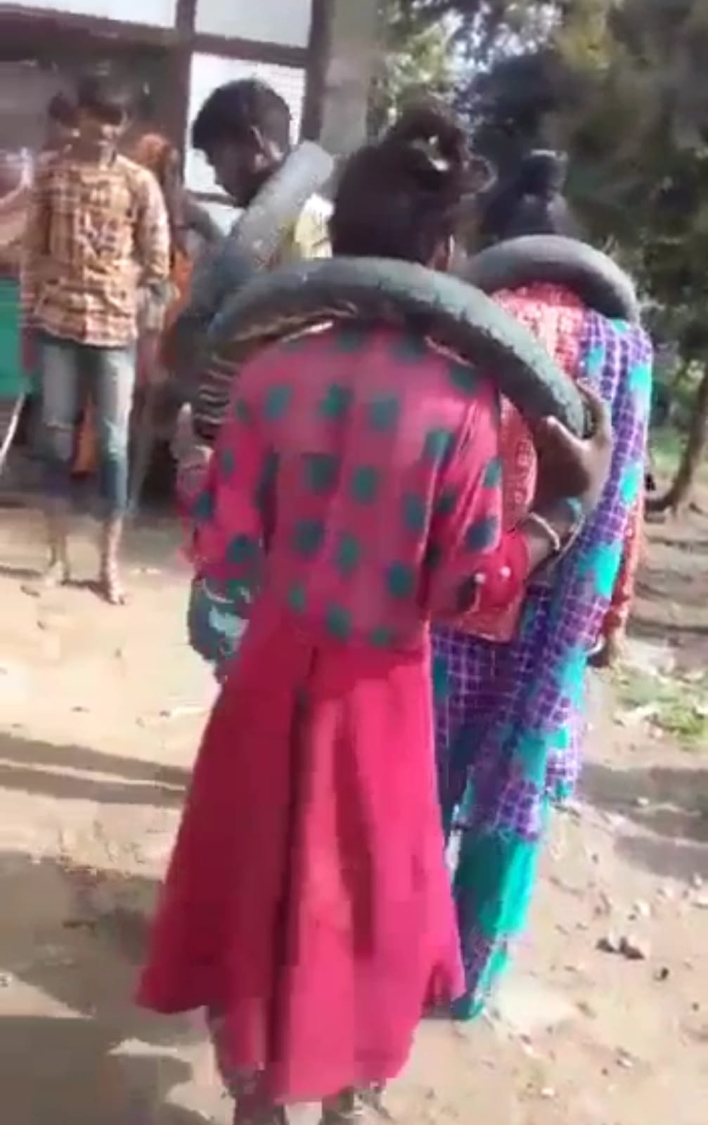 Madhya Pradesh: Man, woman who eloped forced to dance with tyres around their necks; 3 held - Vimarsana News