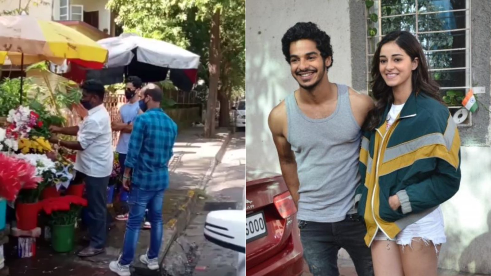 Watch: Ishaan Khatter visits rumoured girlfriend Ananya Panday with bouquet of flowers amid NCB probe - Vimarsana News
