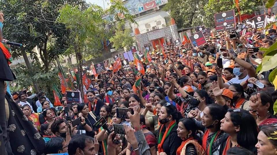 BJP leaders agitate against water crisis