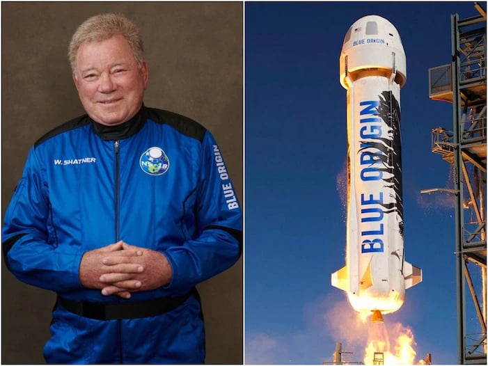 William Shatner, other three astronauts board Blue Origin Rocket for space travel - Vimarsana News