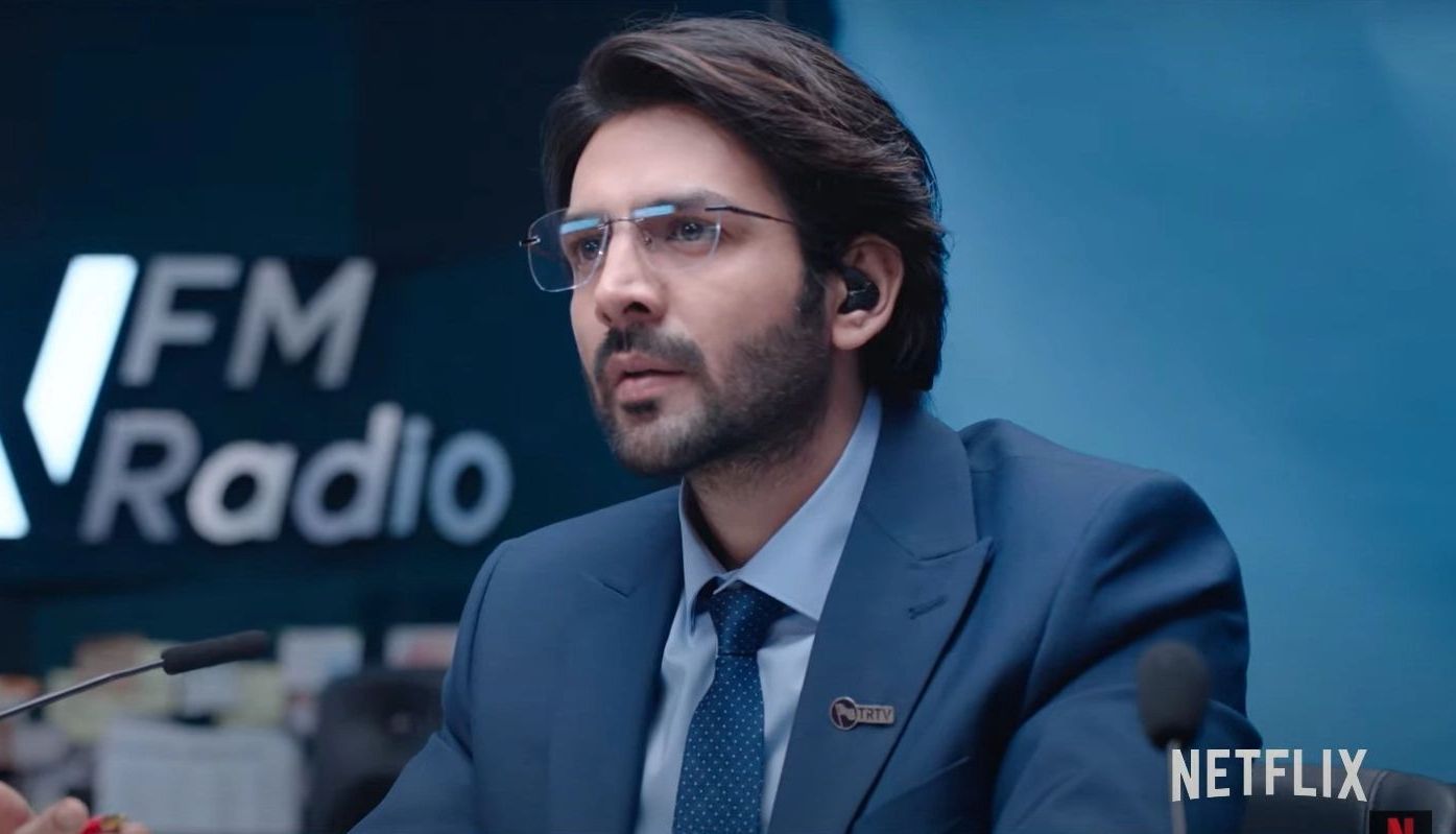 Watch 'Dhamaka' Trailer: Kartik Aaryan as a news anchor is torn between TRPs and saving lives amid terror attack - Vimarsana News