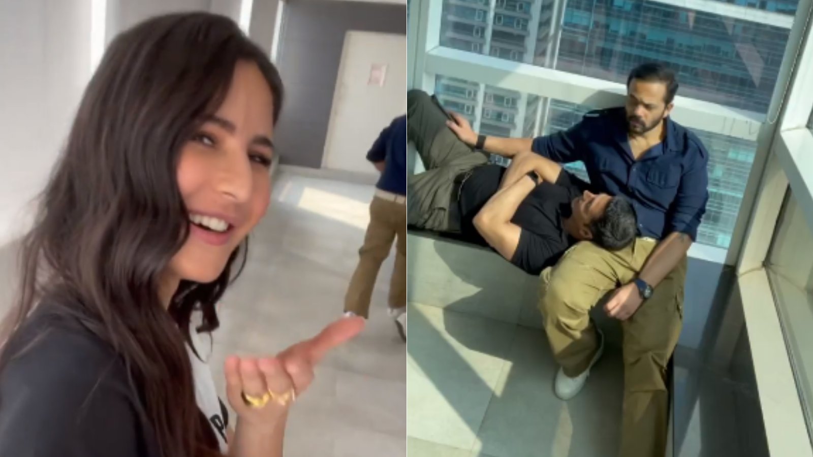 Watch: Katrina Kaif records Akshay Kumar resting on Rohit Shetty's lap; what happens next will leave you in splits - Vimarsana News