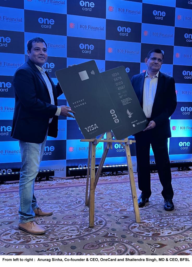 BoB Financial partners with OneCard to launch mobile-first, metal credit card - Vimarsana News