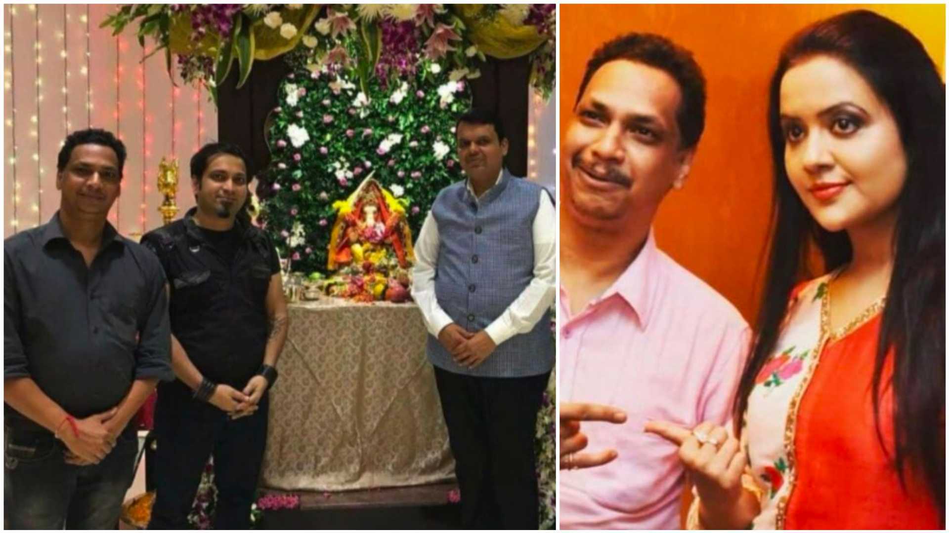 Nawab Malik tweets photos of 'drug peddler' with Devendra Fadnavis, wife Amruta - Vimarsana News