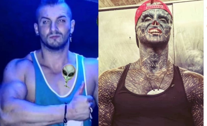Man transforms into 'black alien'; chops two fingers to create claw - Vimarsana News