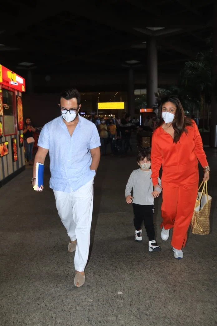 Kareena, Saif and Taimur