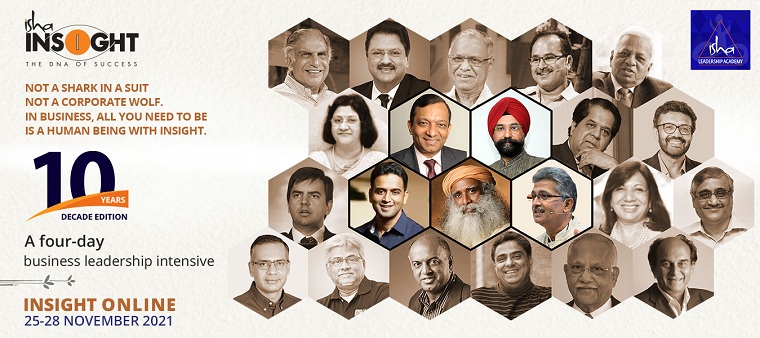 Sadhguru, CEOs of Zerodha, and Amul, Ex-CEO of Mahindra to engage with business leaders at Isha Insight 2021 - Vimarsana News
