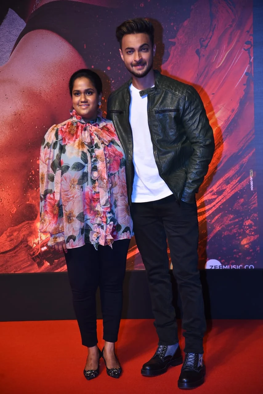 Aayush Sharma with wife Arpita