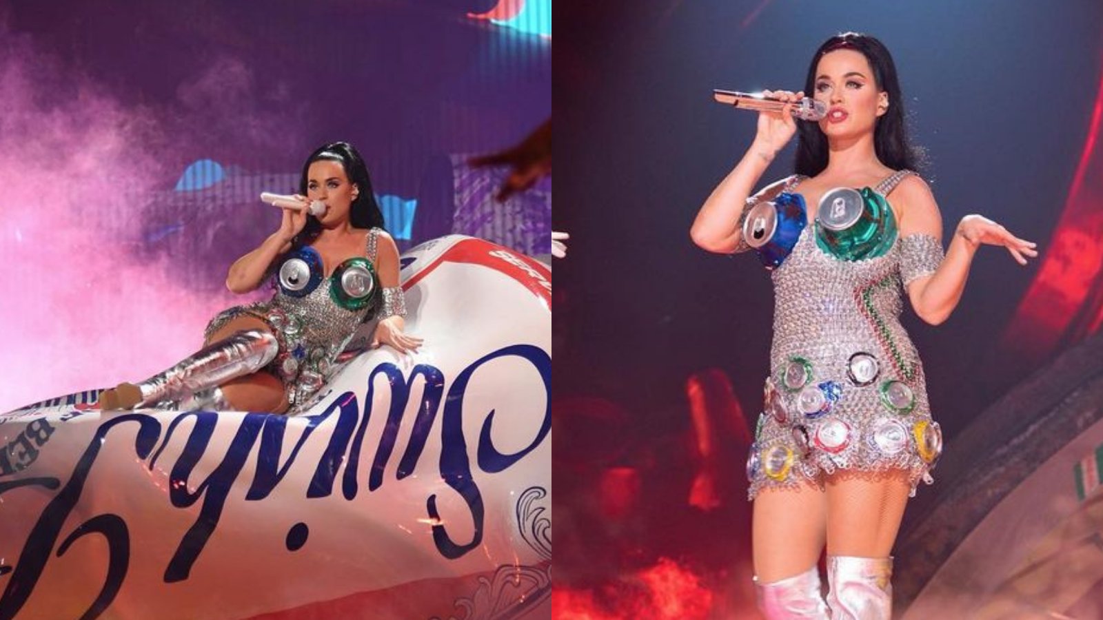 Photos: Katy Perry wears 'beer can bra' for opening night of 'Play' residency in Las Vegas - Vimarsana News