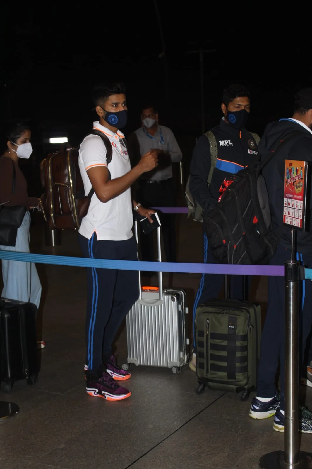 Team India during departure to South Africa