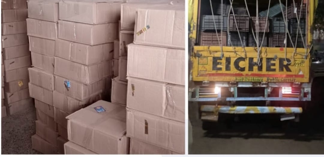 Indore: Man held while carrying liquor worth Rs 12.65L in mini-truck - Vimarsana News