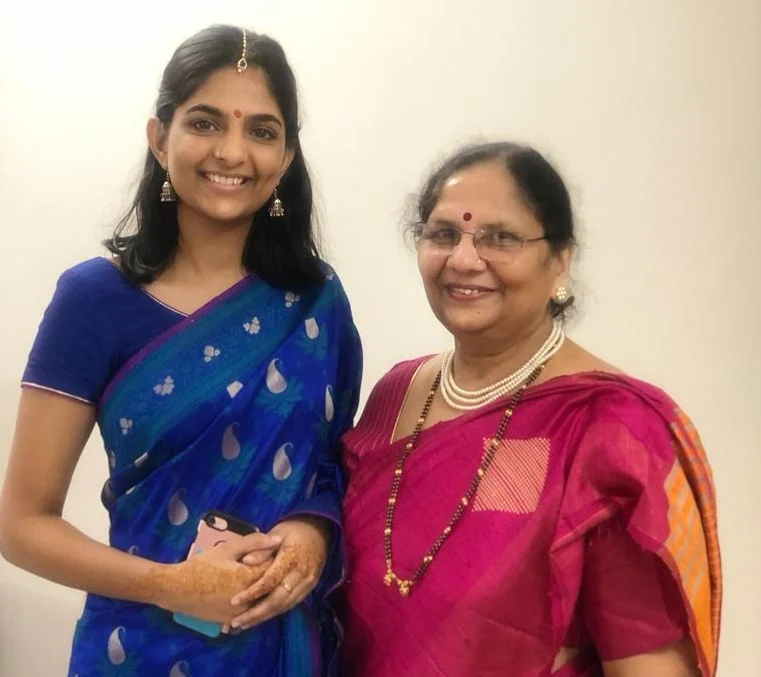 Ayesha with grandmother