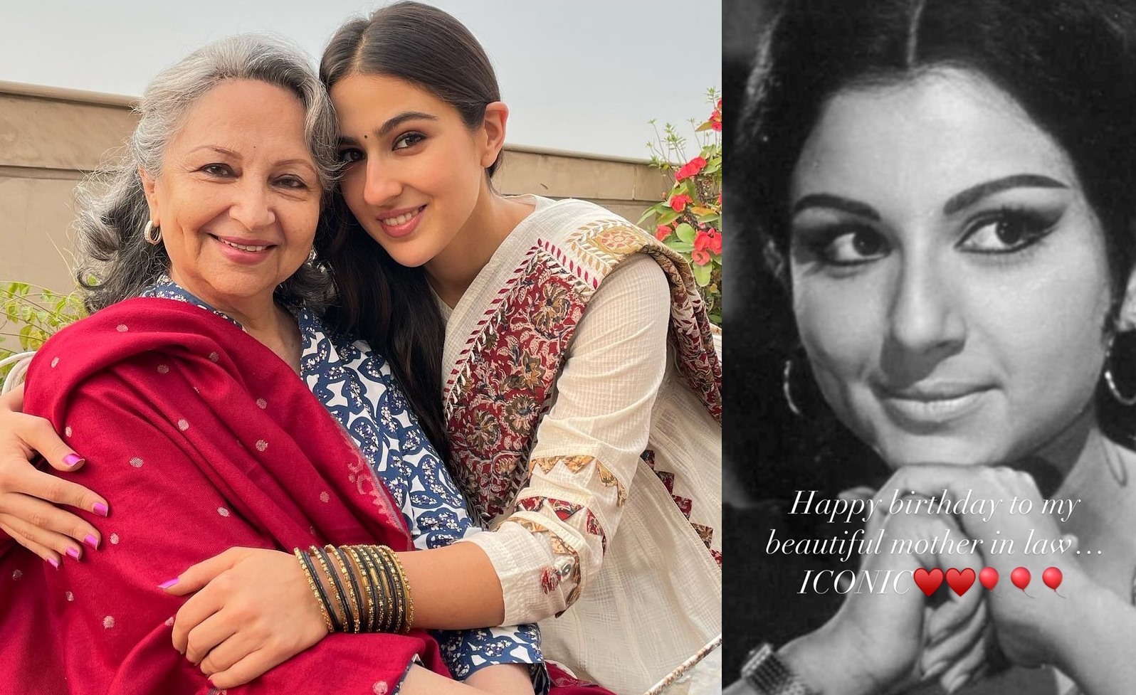 Kareena Kapoor, Soha, Saba, Sara Ali Khan extend birthday wishes to veteran actress Sharmila Tagore - Vimarsana News