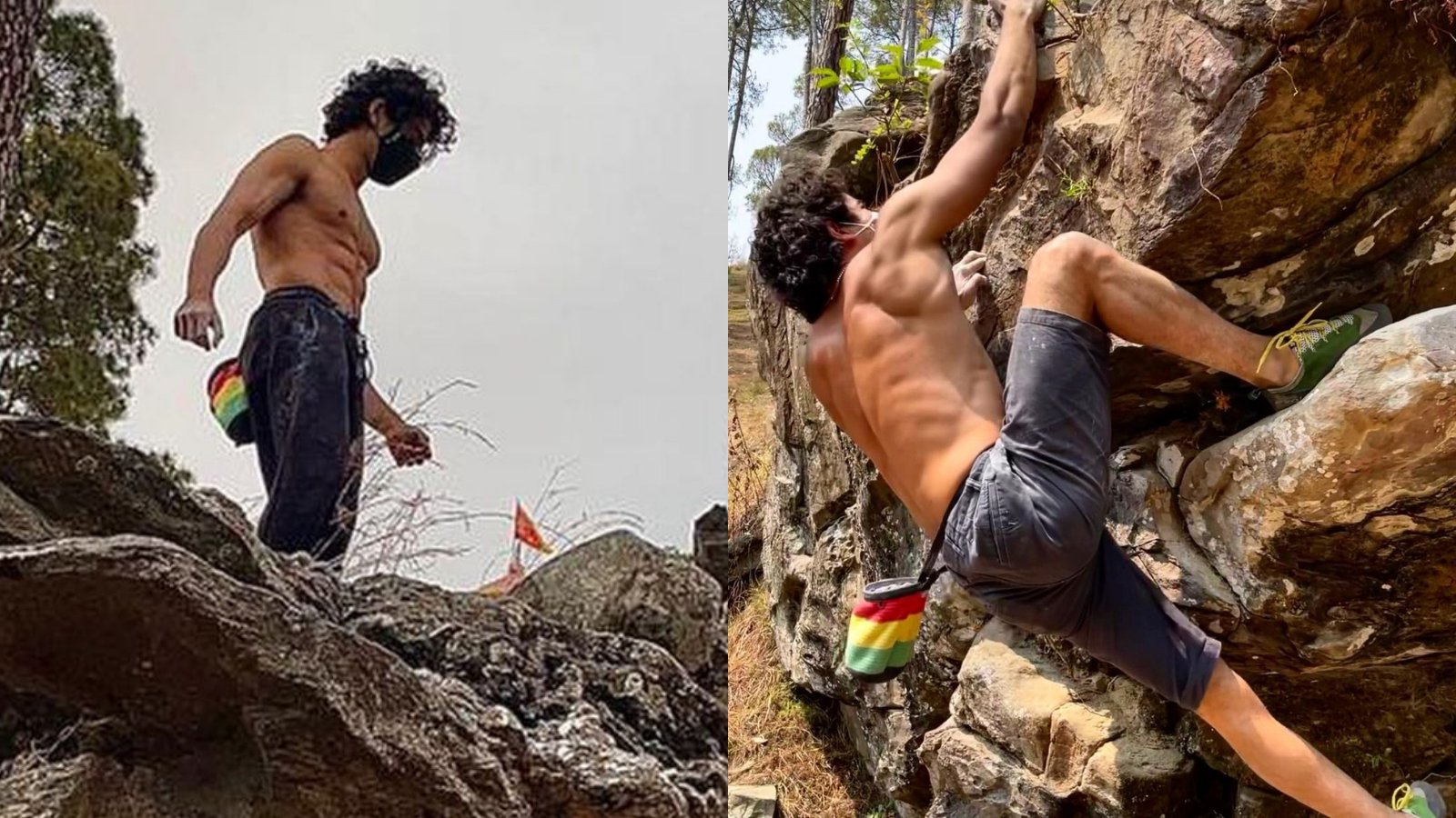 PHOTOS: Ishaan Khatter shows off his rock-climbing skills, asks 'Is anyone doing an Indian Spider-Man?' - Vimarsana News