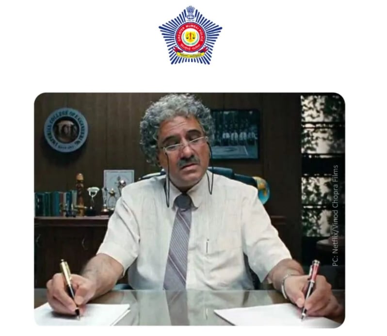 Mumbai Police shares advisory meme from '3 idiots', urges double vaccination to win over 'Virus' - Vimarsana News