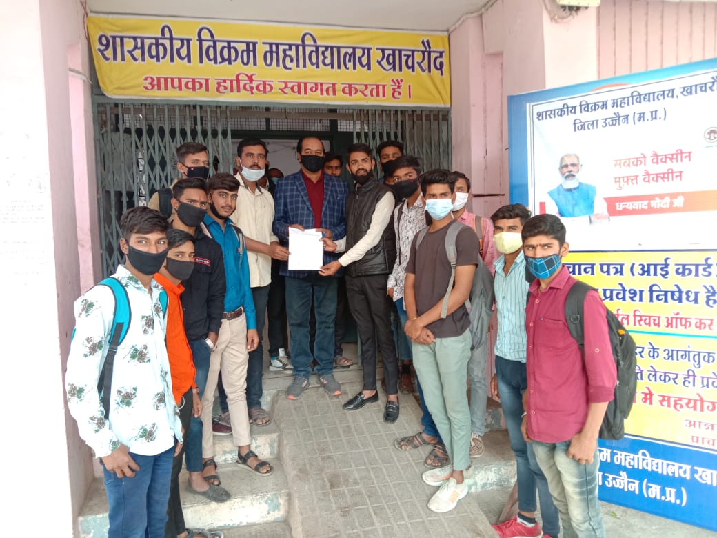 Khachrod: Ensure smooth functioning of Vikram College, demands NSUI - Vimarsana News