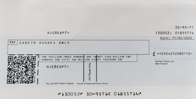 UK man faces power outage for three days, receives cheque of over 2 trillion pounds as compensation from energy supplier - Vimarsana News