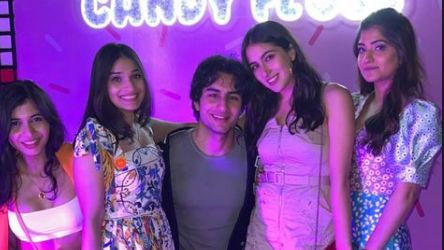 Sara Ali Khan shares Saturday night party pictures with brother Ibrahim Ali Khan - Vimarsana News