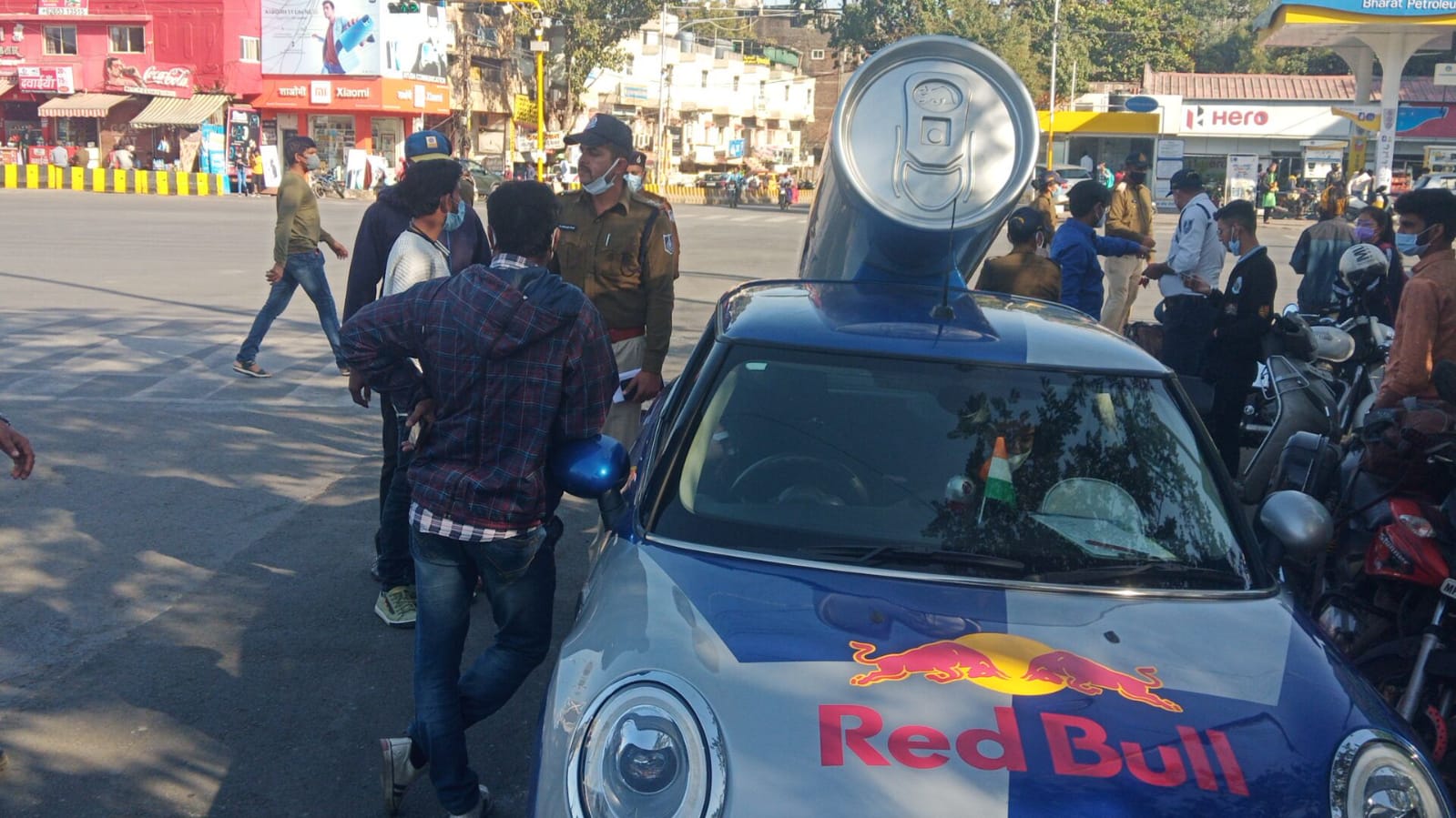 Indore: Car modified to promote soft drink brand seized - Vimarsana News
