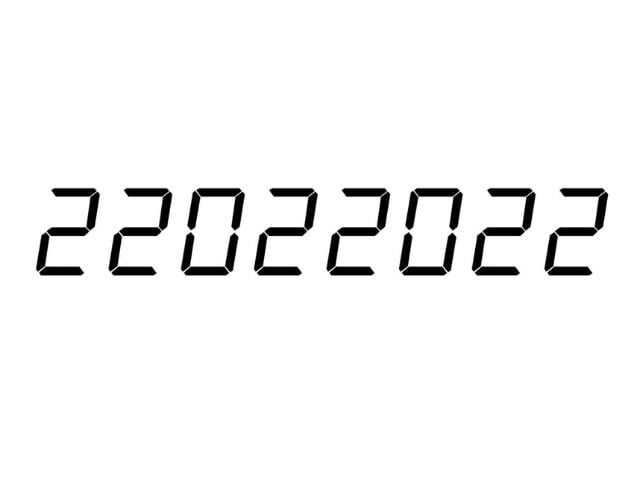 This Tuesday is Two's day! 22.02.2022 is palindrome and ambigram; check here