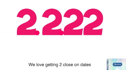 Durex shares visual on 'date' 2.2.22, netizens say 'fire h re tu' - Vimarsana News