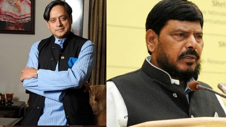 Ramdas Athawale points out Shashi Tharoor's two glaring spelling mistakes after latter tries to troll him - Vimarsana News