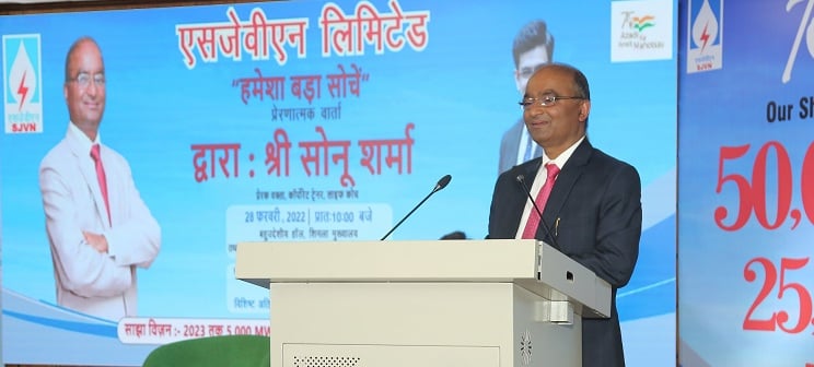 SJVN organises motivational talk by Sonu Sharma - Vimarsana News