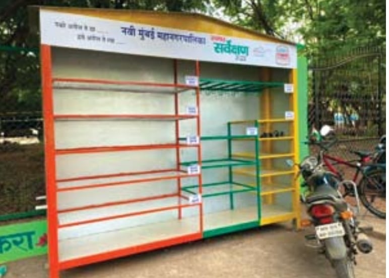 Navi Mumbai: NMMC installs shelves to donate unused items for needy persons - Vimarsana News