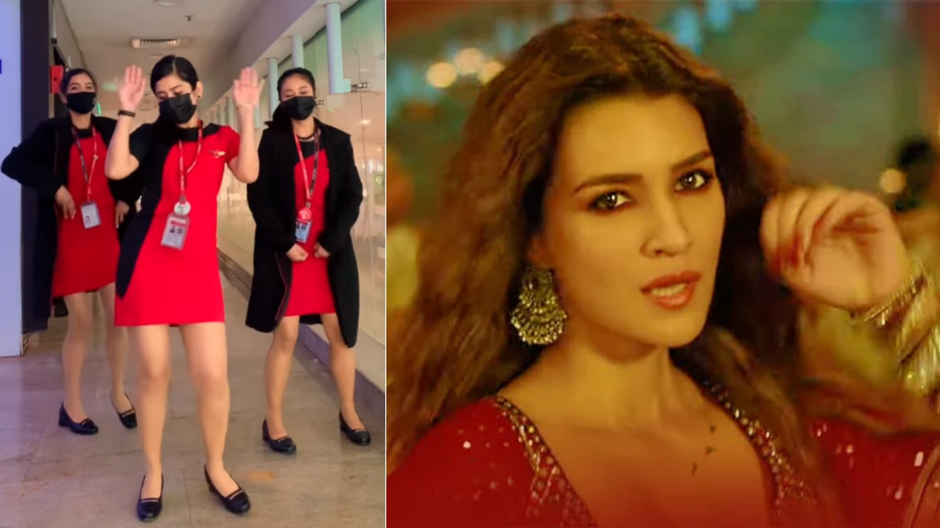 Watch video: SpiceJet air hostess grooves to 'Param Sundari' from Kirti Sanon's Mimi - Vimarsana News