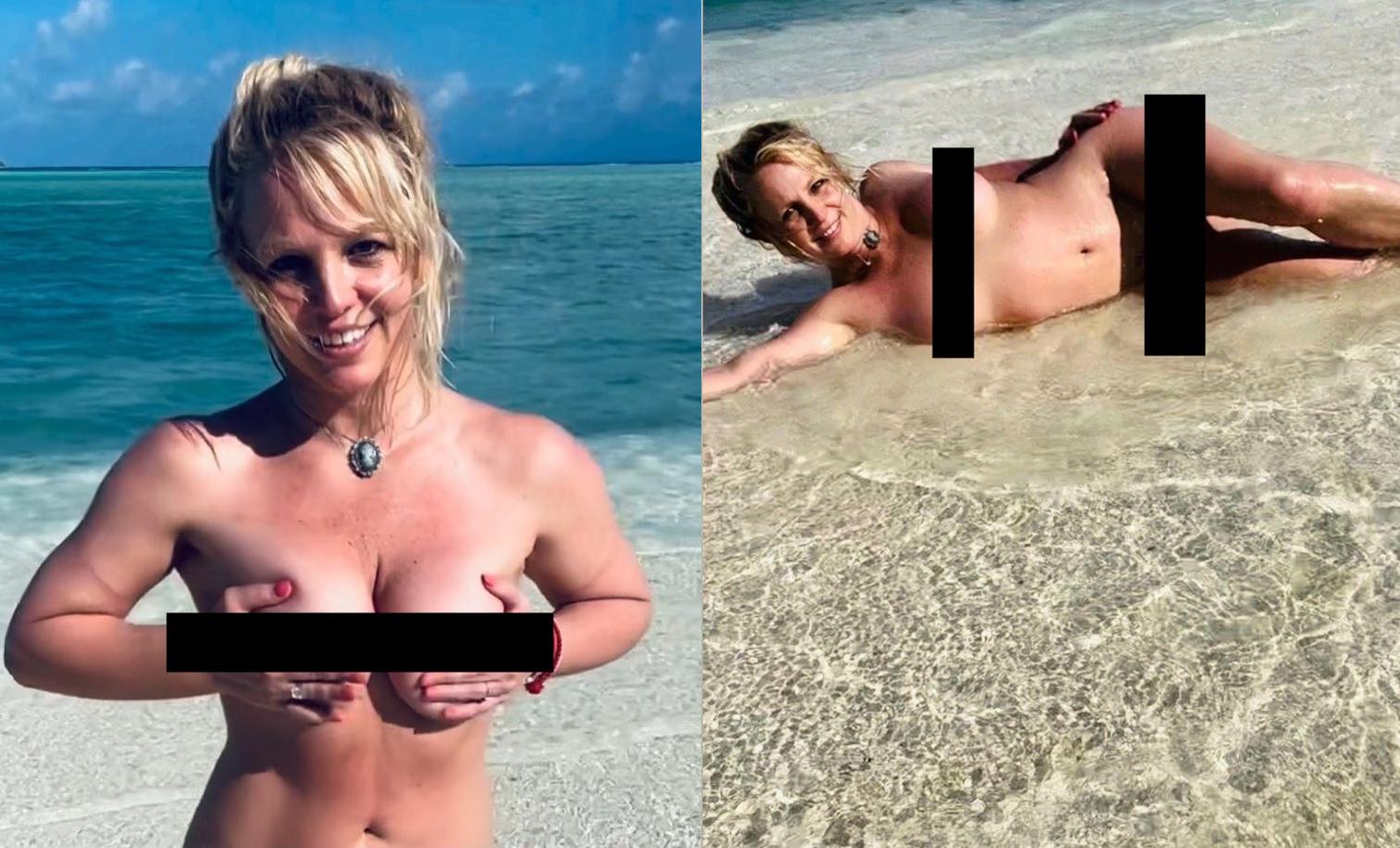 Sexy Britney Spears poses naked at the beach as she begins fiancé Sam Asghari's birthday celebration - Vimarsana News