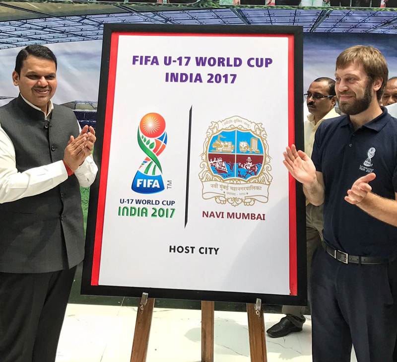 Fifa U 17 Wc Maharashtra Cm Launches Host City Logo For Navi Mumbai