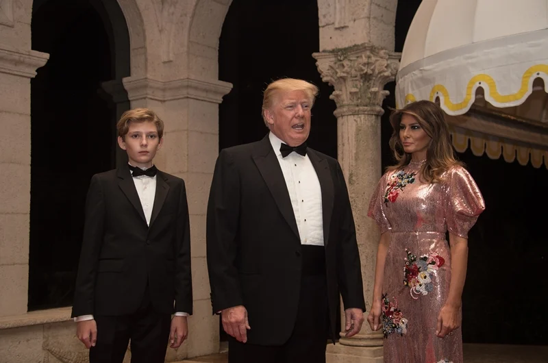 melania trump new years dress