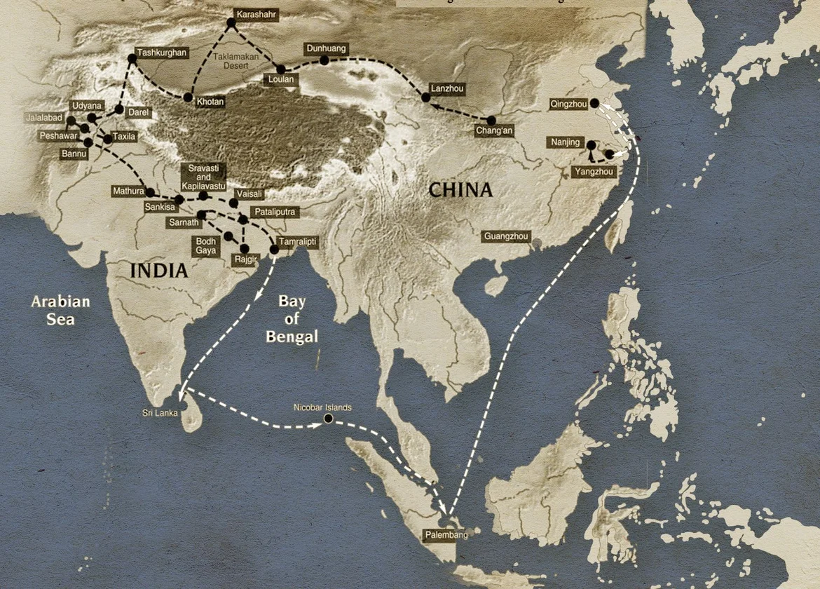 Fa Hien’s route