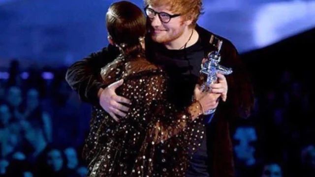 Ed Sheeran at the award show Ed Sheeran at the award show