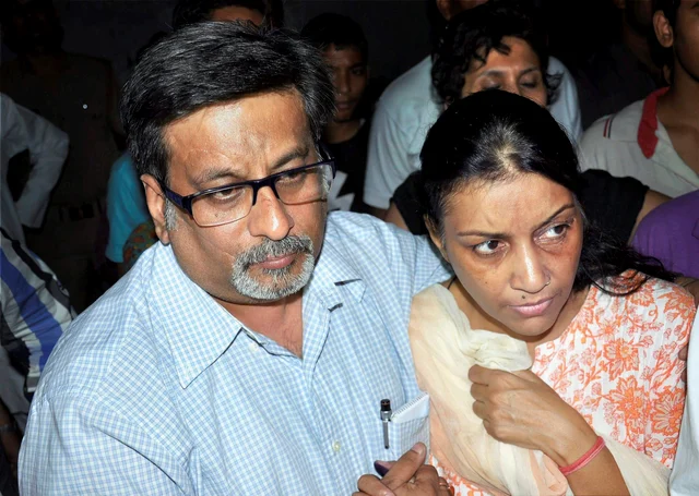 File photo of dentist couple Nupur Talwar and Rajesh Talwar, who were acquitted by the Allahabad High Court in the twin murder case of their daughter Aarushi and domestic help Hemraj. File photo of dentist couple Nupur Talwar and Rajesh Talwar, who were acquitted by the Allahabad High Court in the twin murder case of their daughter Aarushi and domestic help Hemraj.
