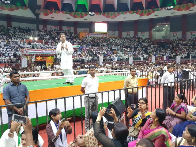 Rahul Gandhi at Panchayati Raj Sammelan Indoor Stadium in Raipur , Chhattisgarh Rahul Gandhi at Panchayati Raj Sammelan Indoor Stadium in Raipur , Chhattisgarh