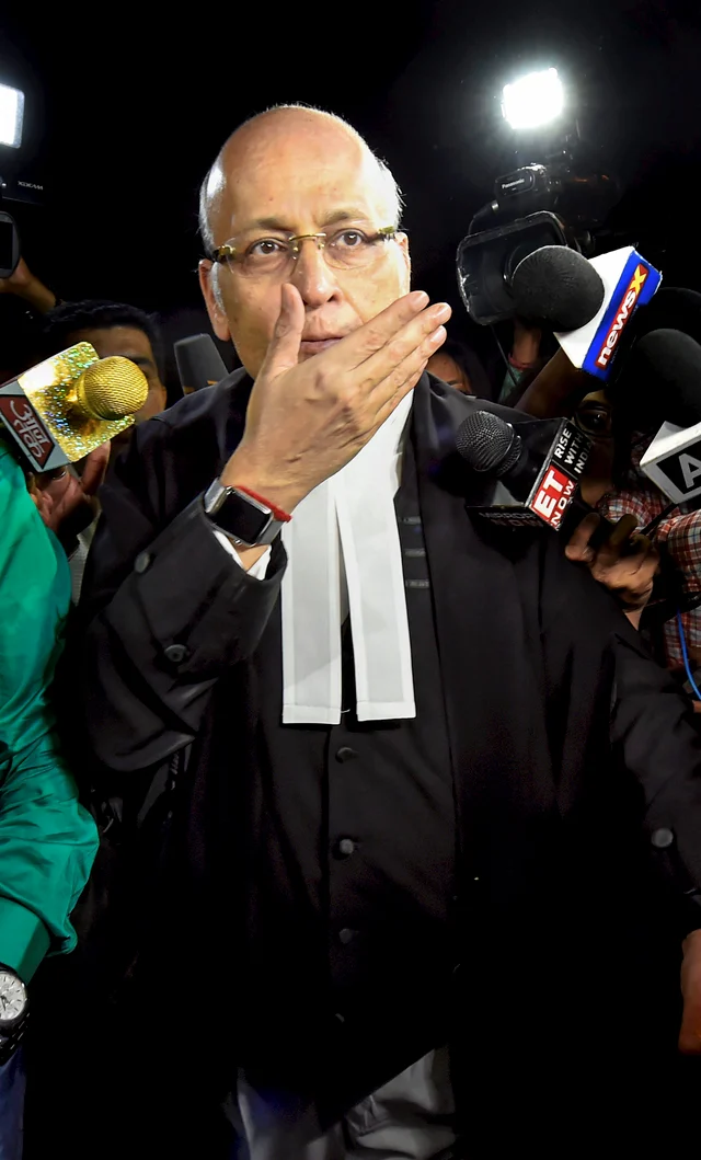 Congress leader and lawyer Abhishek Manu Singhvi arrives at the Supreme Court for the hearing of Congress & JD(S) petition challenging Karnataka Governor’s decision to invite BJP for forming government in the state . Congress leader and lawyer Abhishek Manu Singhvi arrives at the Supreme Court for the hearing of Congress & JD(S) petition challenging Karnataka Governor’s decision to invite BJP for forming government in the state .