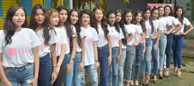 Models selected as the final participants for a contest of Faces of Northeast 2018 during a press conference, in Guwahati. Models selected as the final participants for a contest of Faces of Northeast 2018 during a press conference, in Guwahati.