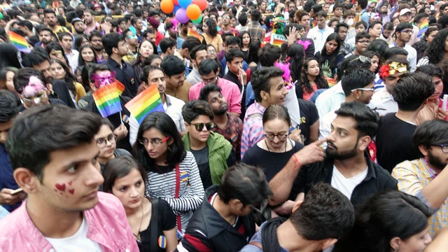 A file photo of protestors urging the government to scrap the contentious Article 377. A file photo of protestors urging the government to scrap the contentious Article 377.