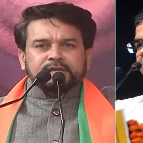 (Left) Anurag Thakur, (Right) Parvesh Verma (Photo courtesy- social media)