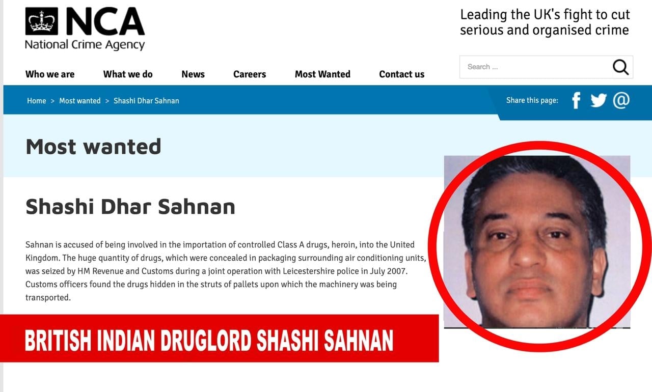 UK's most wanted: India-born Sahnan runs much bigger drug ops than  D-company in Europe