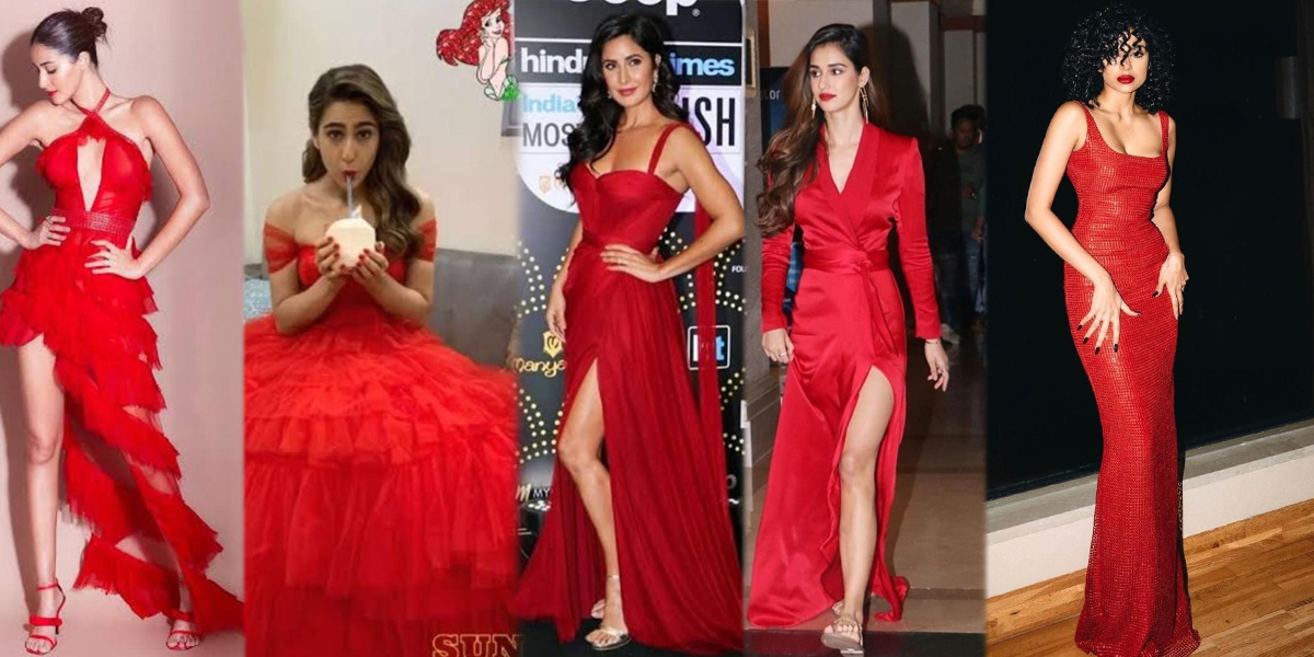 From Ananya to Disha, and Sobhita, these actresses have painted the town in  red!